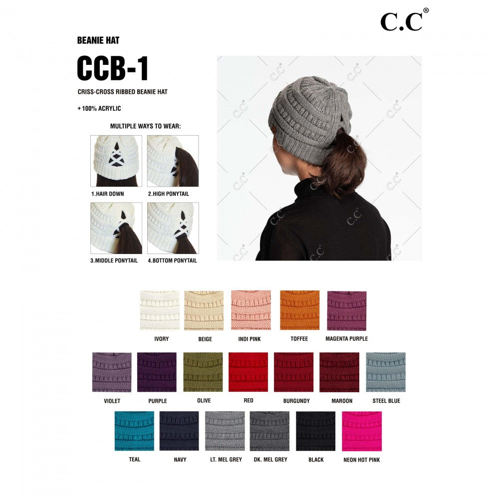 C.C Criss-Cross Beanie