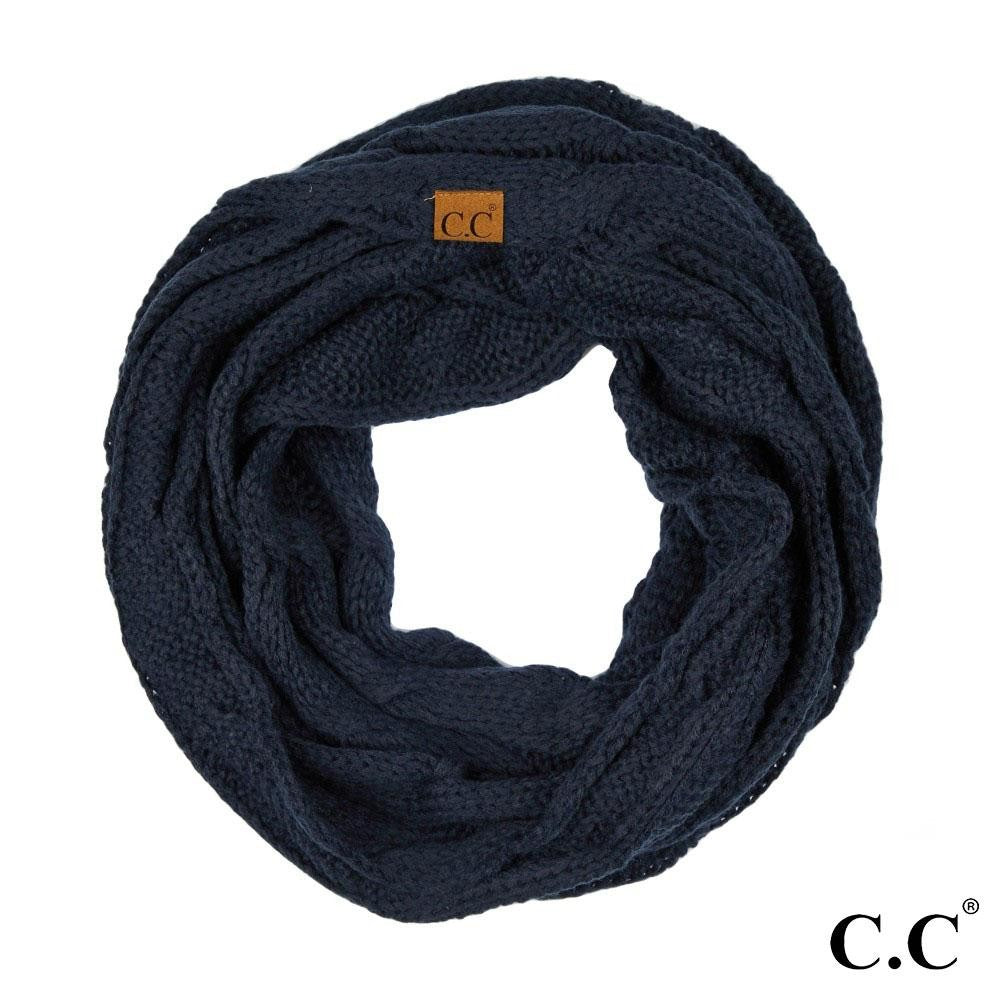 C.C Cable Knit Infinity Scarf