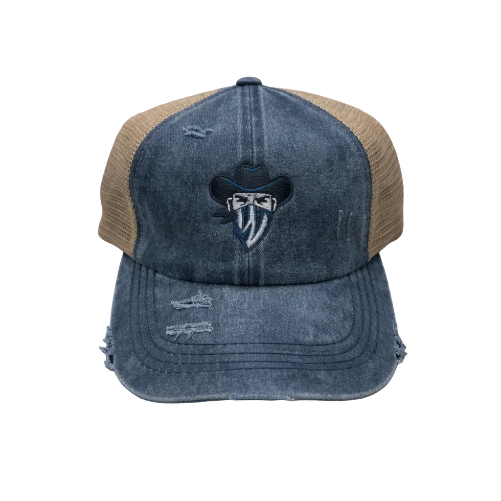 Criss Cross Ponytail Wrangler Mask Hat
