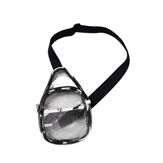Clear Cow Print Crossbody