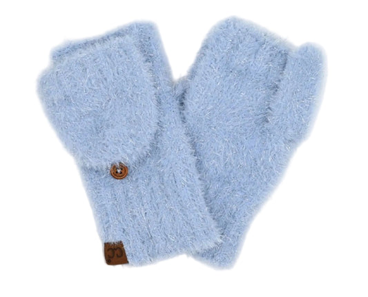 C.C Metallic Eyelash Mittens