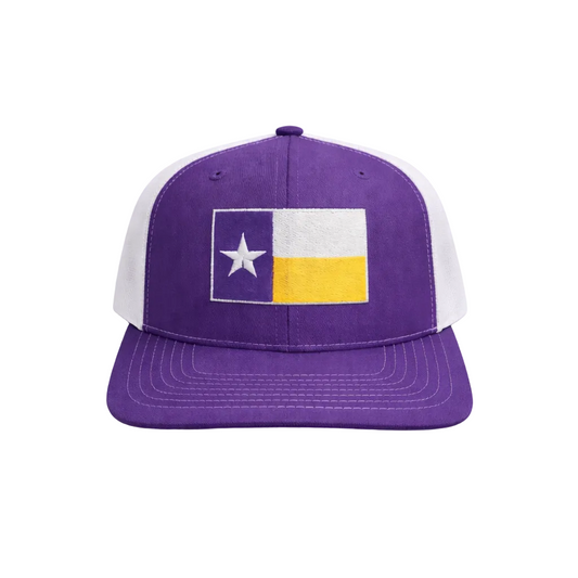 Trucker Purple/White Texas Flag Hat