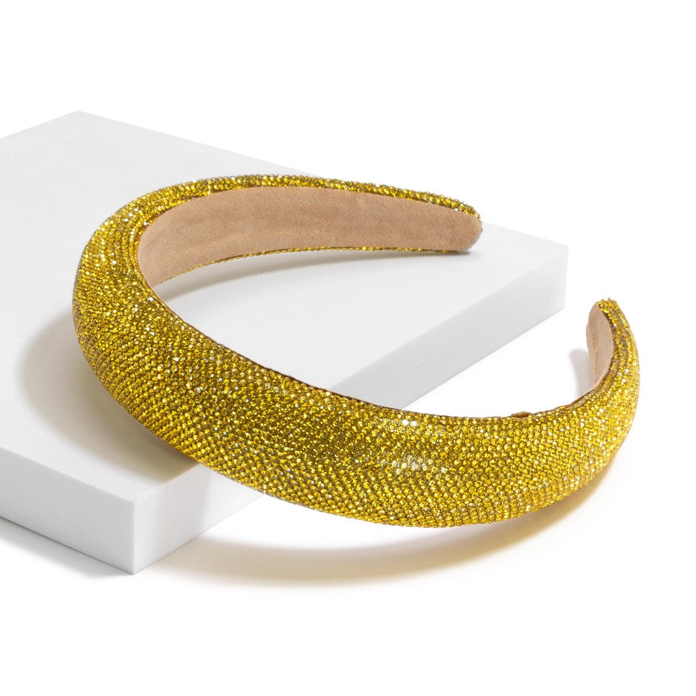 Circular Rhinestone Studded Headband