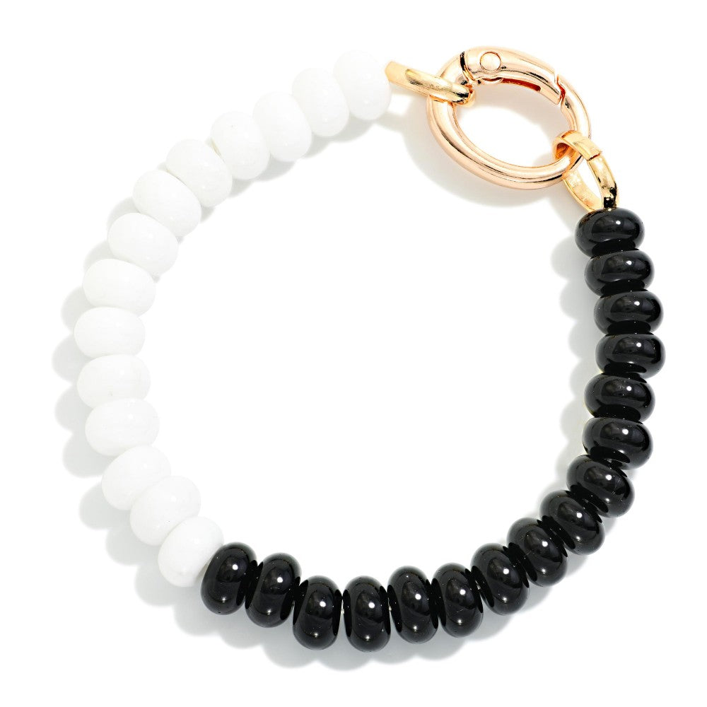 Two Tone  Beaded Bracelet