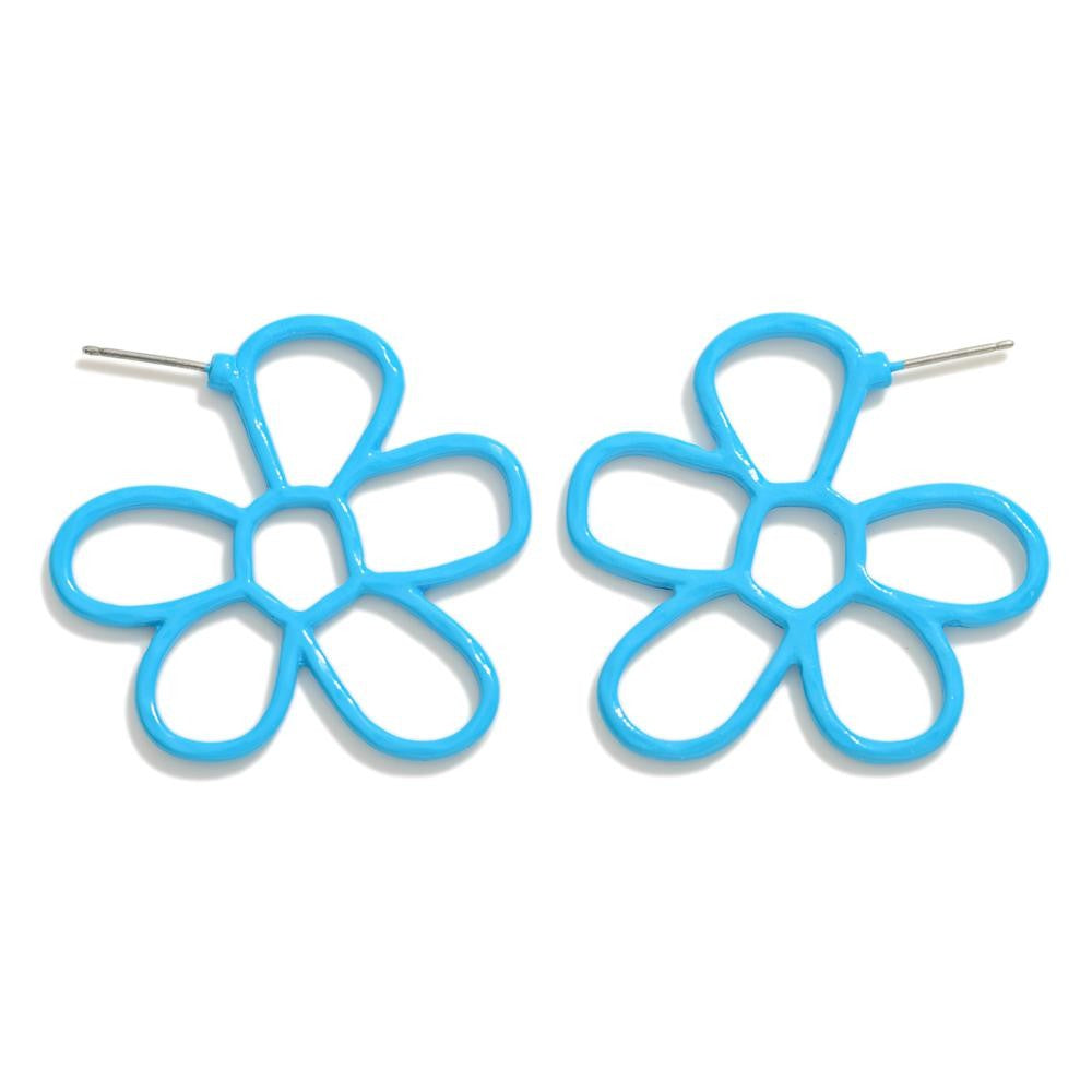 Blue Flower Earrings