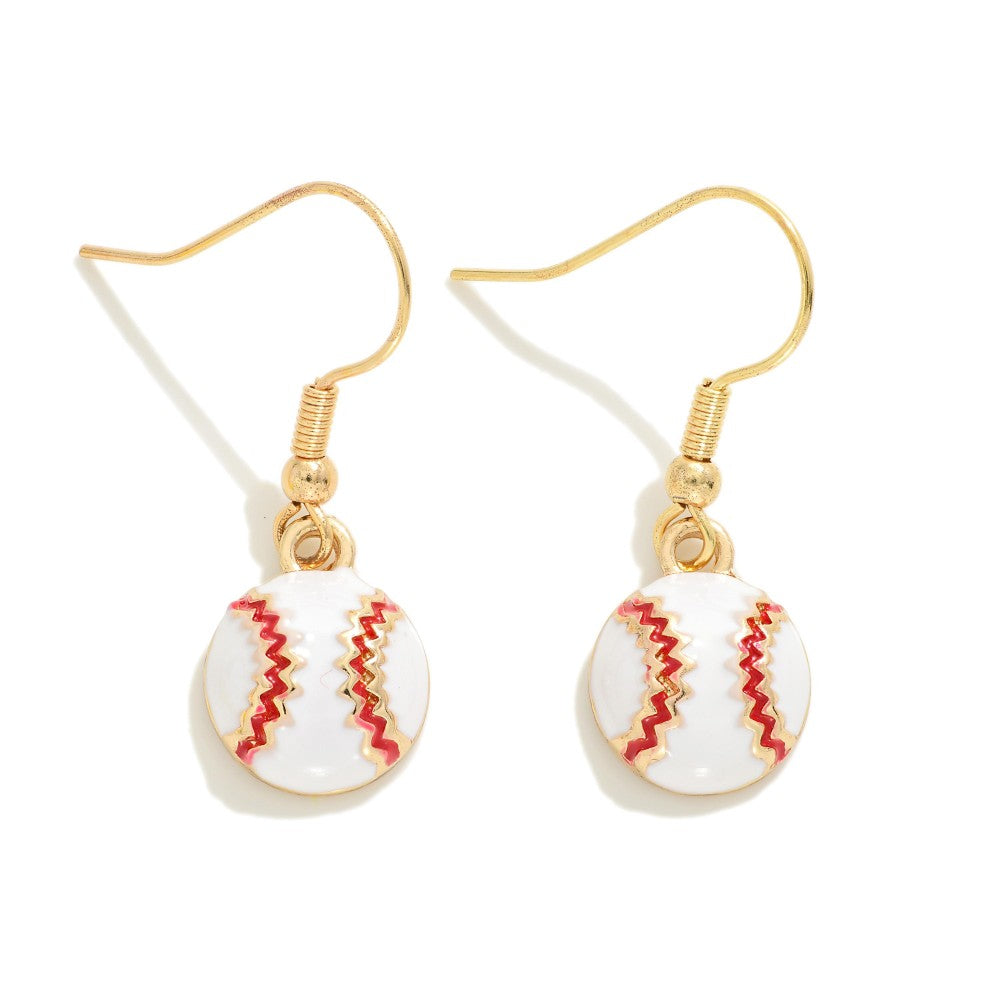 BaseBall Drop Earrings