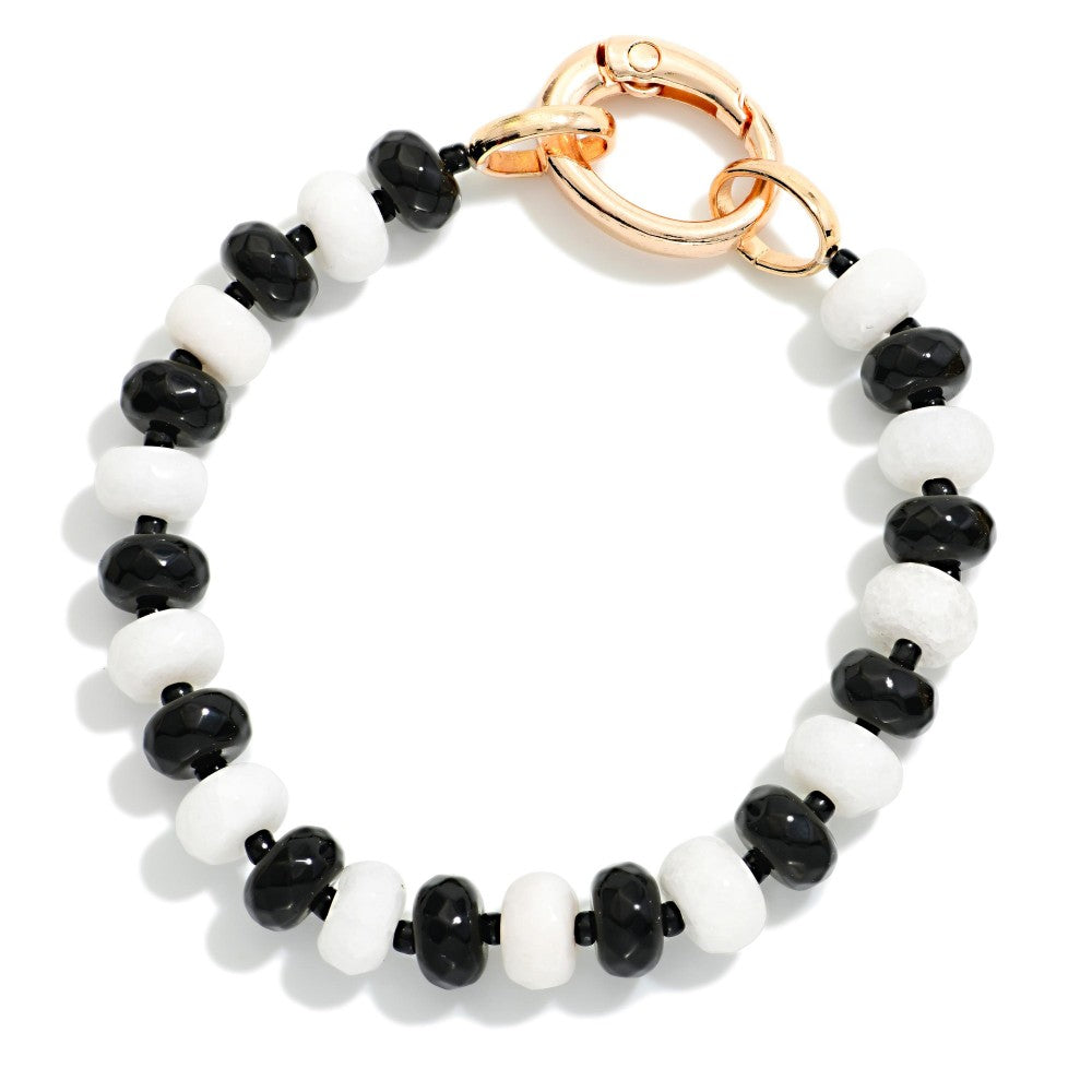 Two Tone  Beaded Bracelet