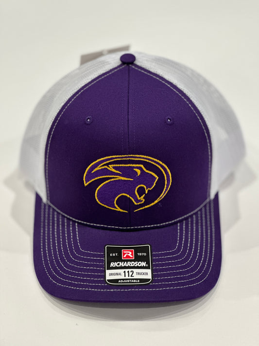 Richardson Cat Head Purple Snapback Hat