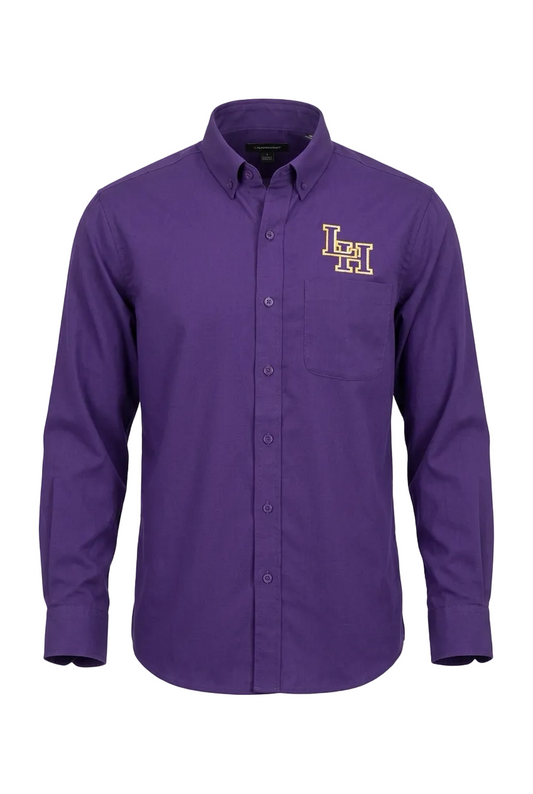 Port Authority Long Sleeve Purple LH Twill Shirt