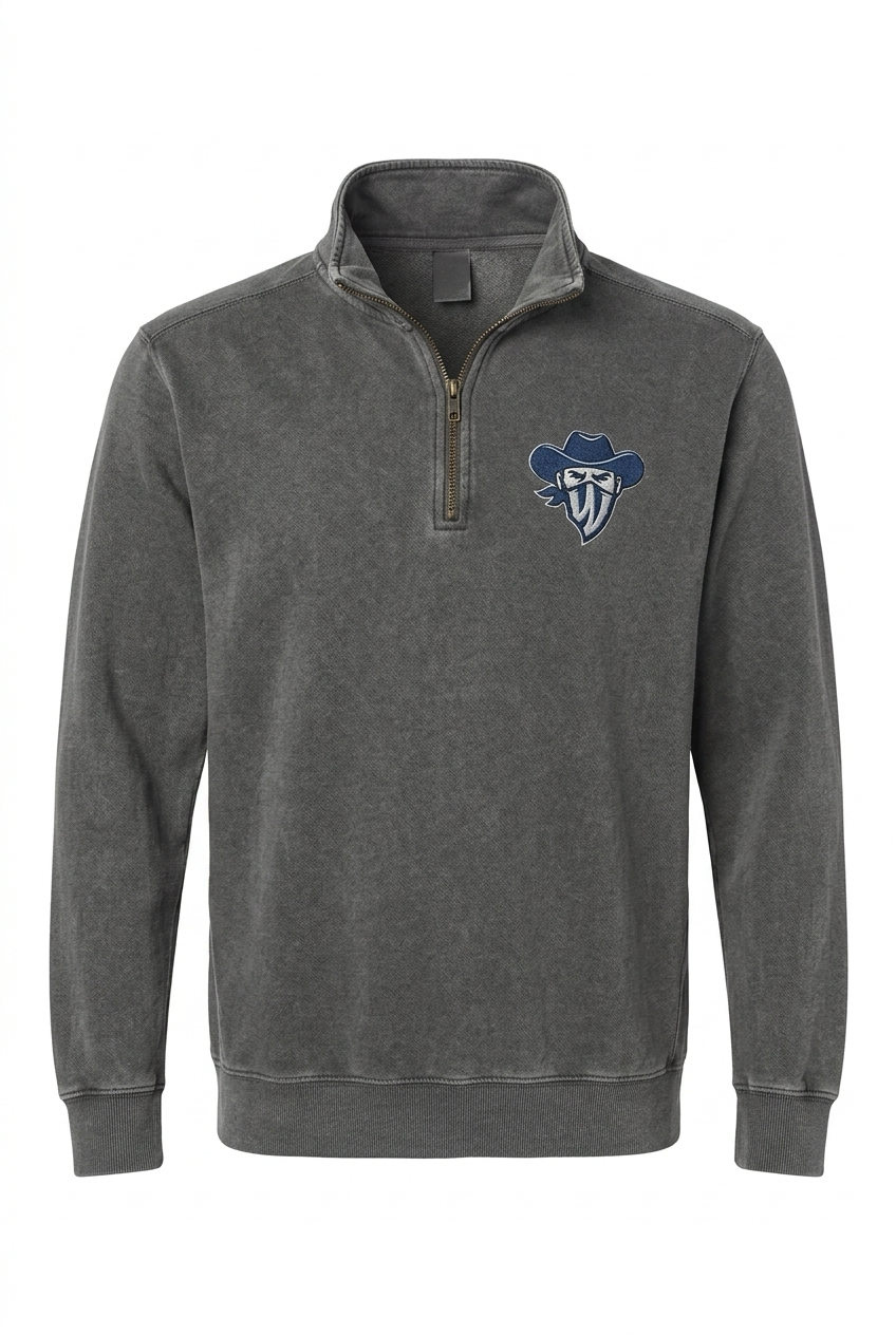 Mask Grey Quarter Zip