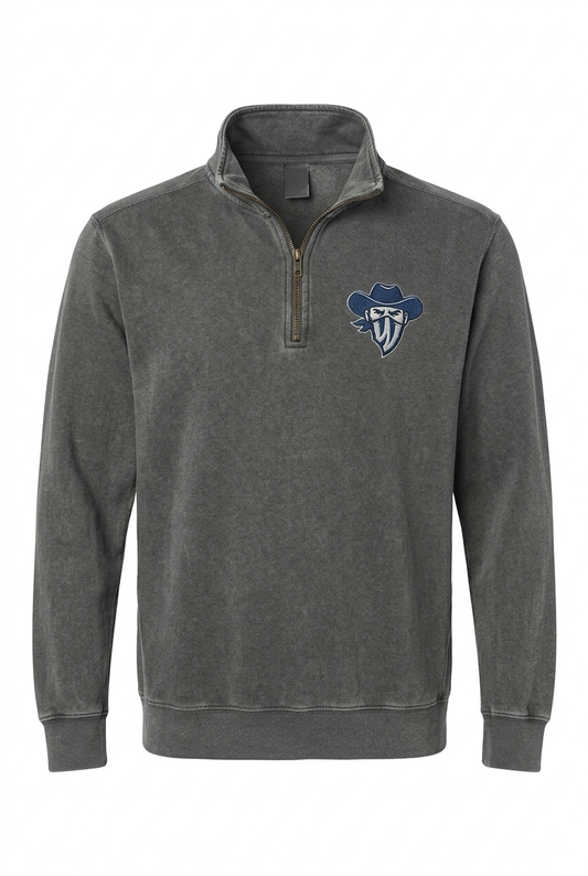 Mask Grey Quarter Zip