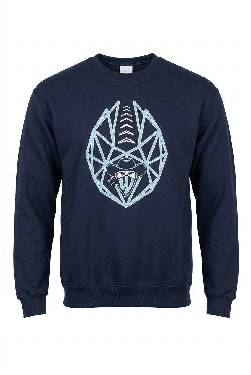 Geometric Wranglers Football Crewneck Youth