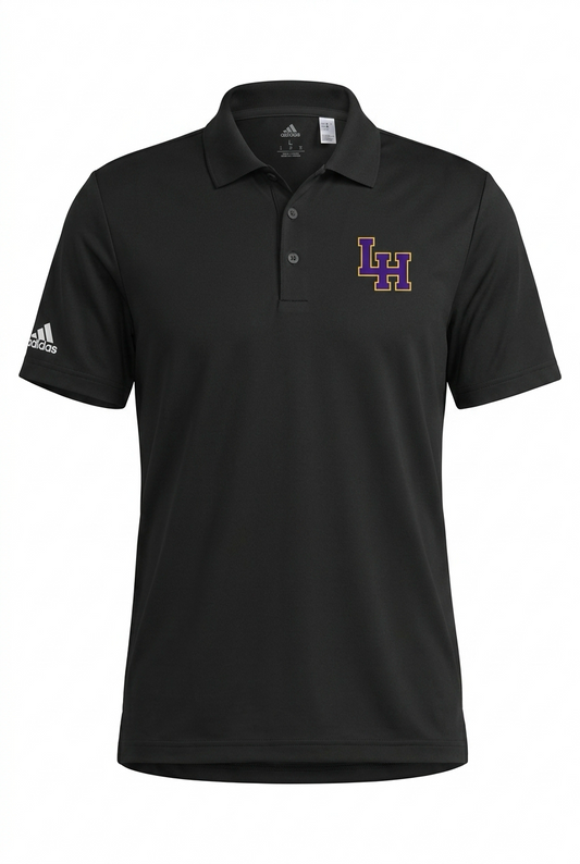 LH Black Performance Polo Adidas