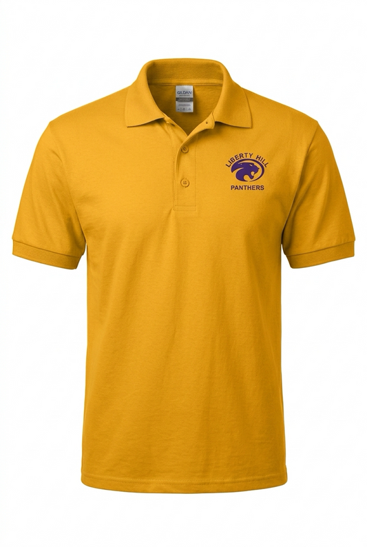 Liberty Hill Panthers Gold  Polo