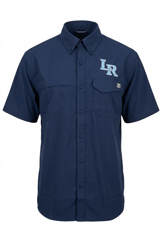 LR HUK  Navy Fishing Shirt