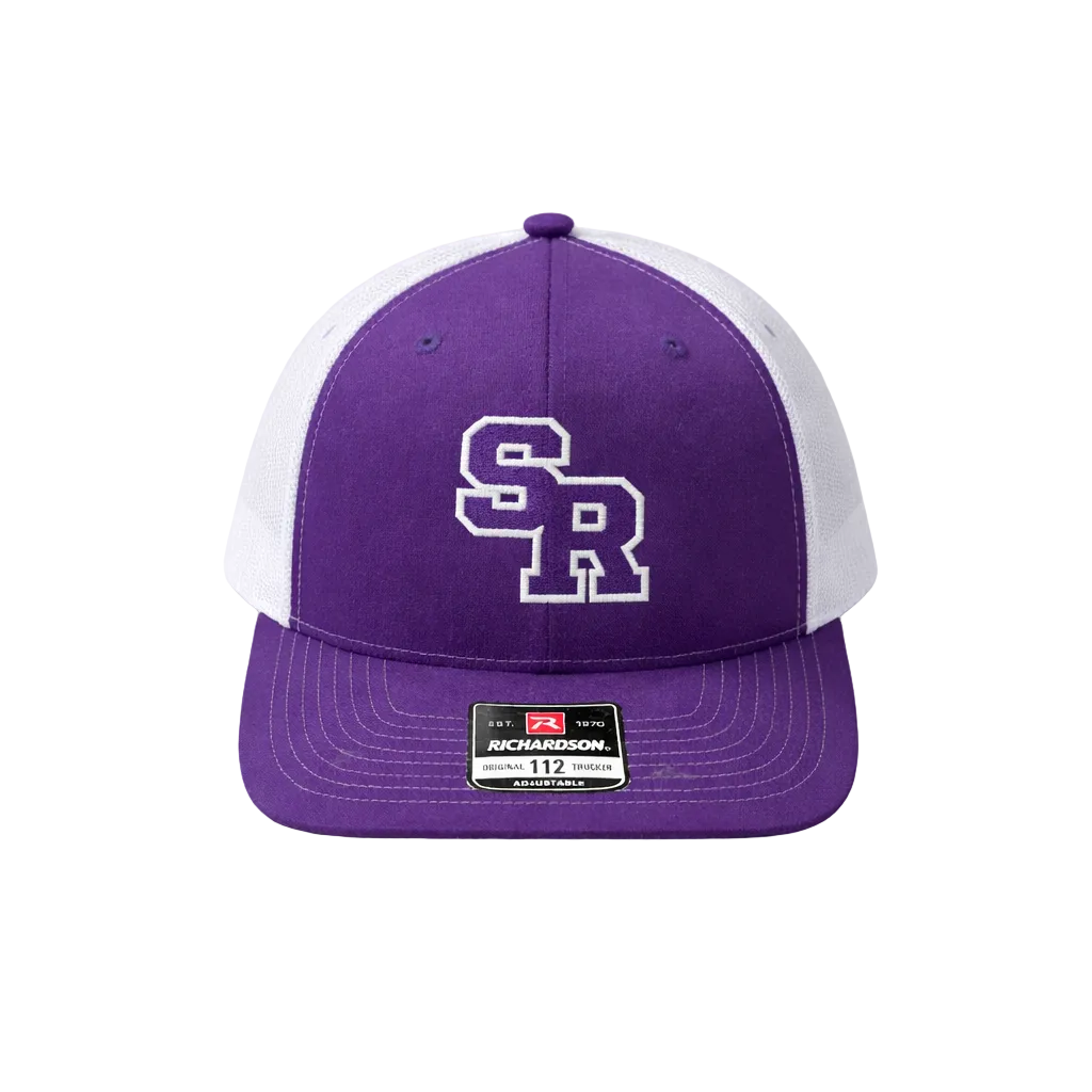 SR Hat Purple & White