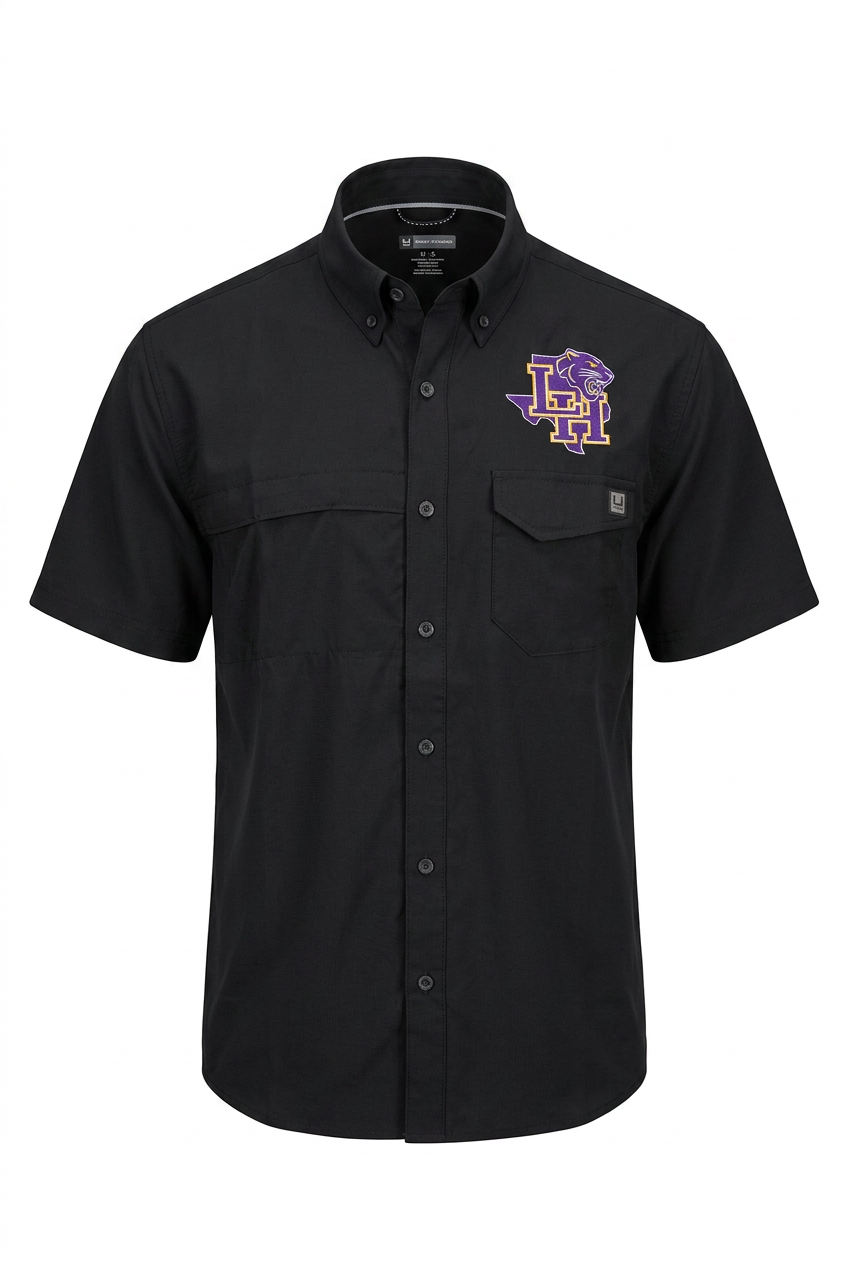 Texas Roaring Panther HUK  Fishing Shirt