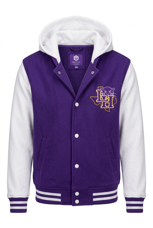 Texas Fierce Letterman Hooded Jacket Youth