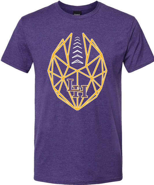 Geometric Panther Football T-shirt