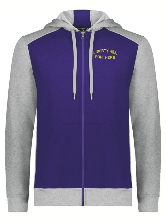 Liberty Hill Panthers Three Season Fleece Full Zip Hoodie