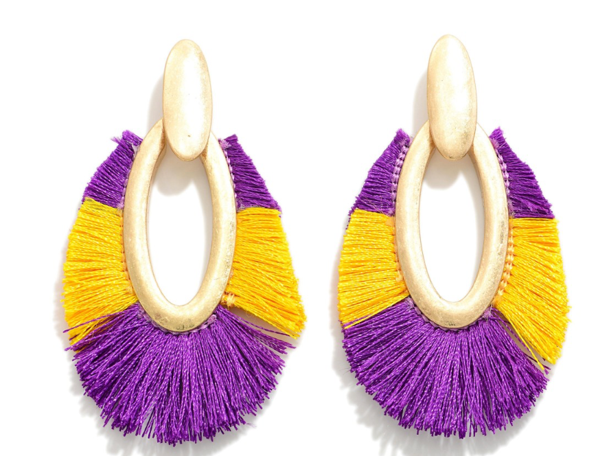 Two Tone Game Day Earrings