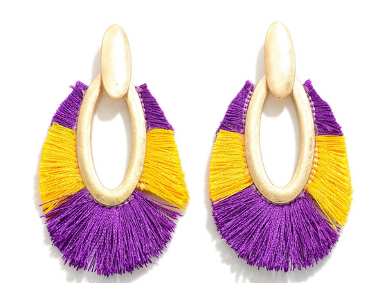 Two Tone Game Day Earrings