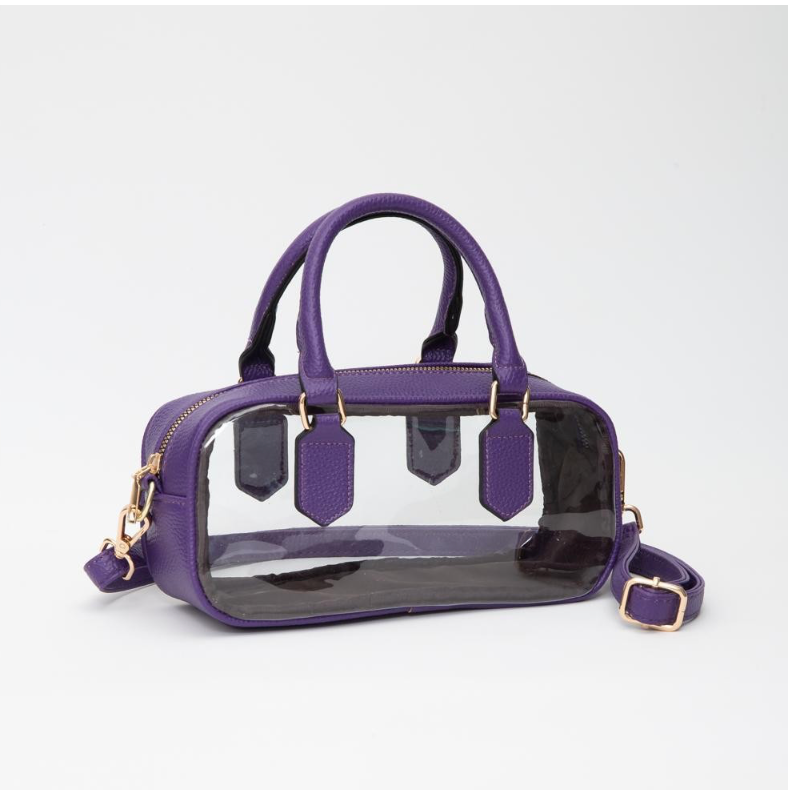 Purple  Clear Bag Crossbody