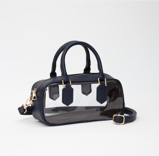 Navy Clear Bag Crossbody