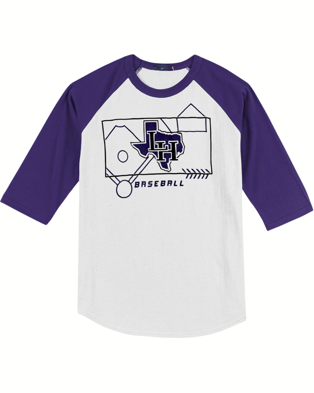 Texas Baseball Raglan